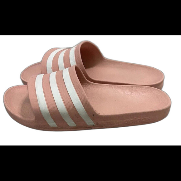 ADIDAS Adilette Lite Womens Slide Sandals Coral Peach Pink Sporty Size US 10 $49 - Picture 4 of 14